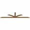 Ekena Millwork Richland Smooth Timber Gable Bracket, Western Red Cedar, 96"W x 24"H x 1 1/2"D x 3 1/2"F, 6/12 Pitch GBW096X24X0204RIC00SWR - alternate 3